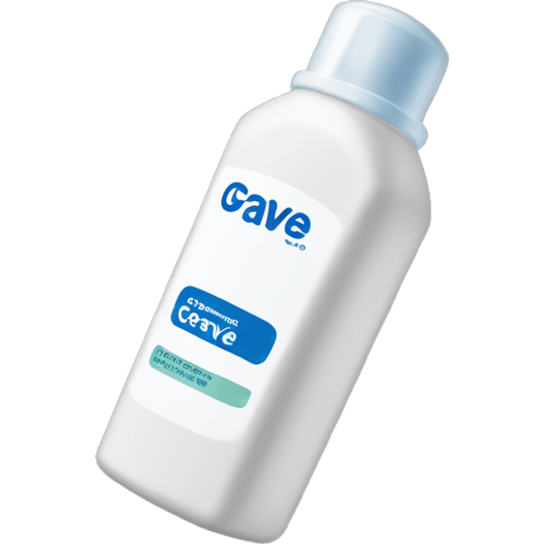 rectangular bottle foam cerave emoji