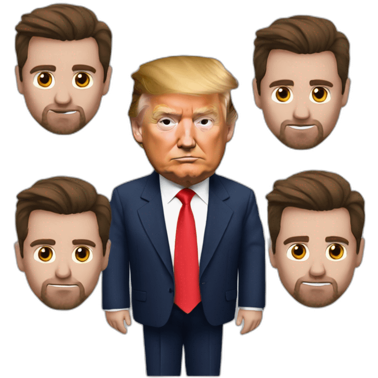 Trump Messi emoji