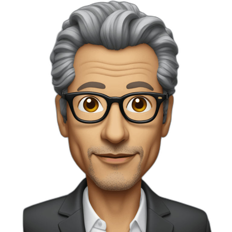 Jeff goldblum innovation consultant wearing glasses emoji