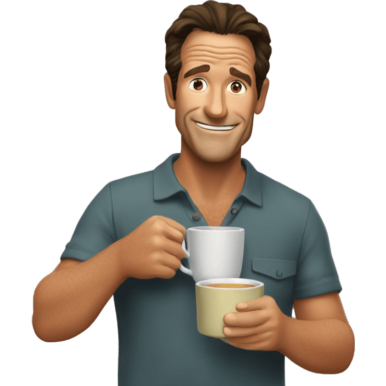 Jeff Probst sipping tea emoji