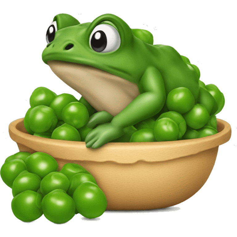 Bufo peeling peas(matar cheelnaa) emoji