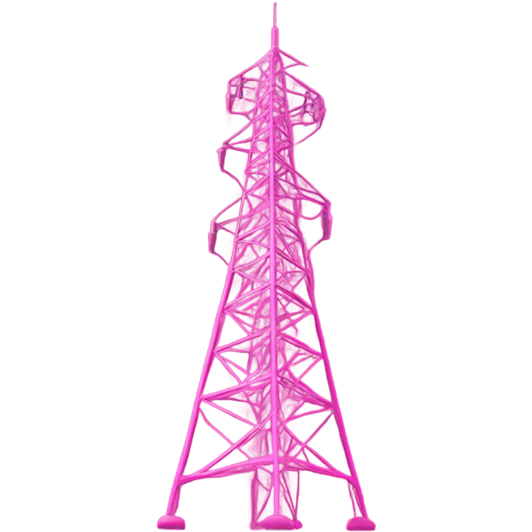 pink radio tower emoji