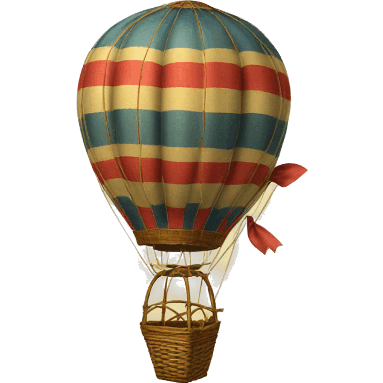 Vintage hot air balloon emoji