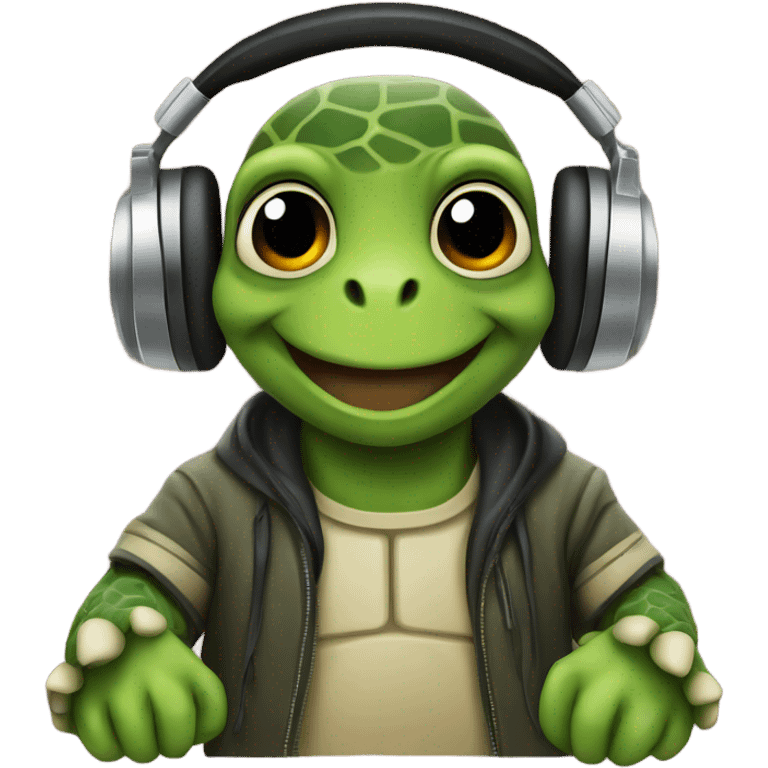 turtle dj  emoji