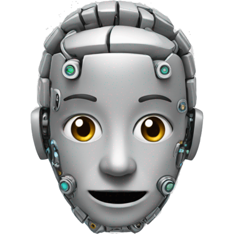 artificial intelligence on the computer emoji