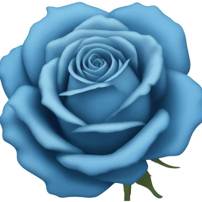 Blue rose emoji