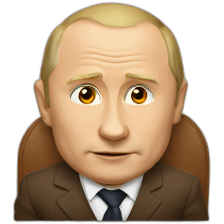 Putin seat on bear emoji