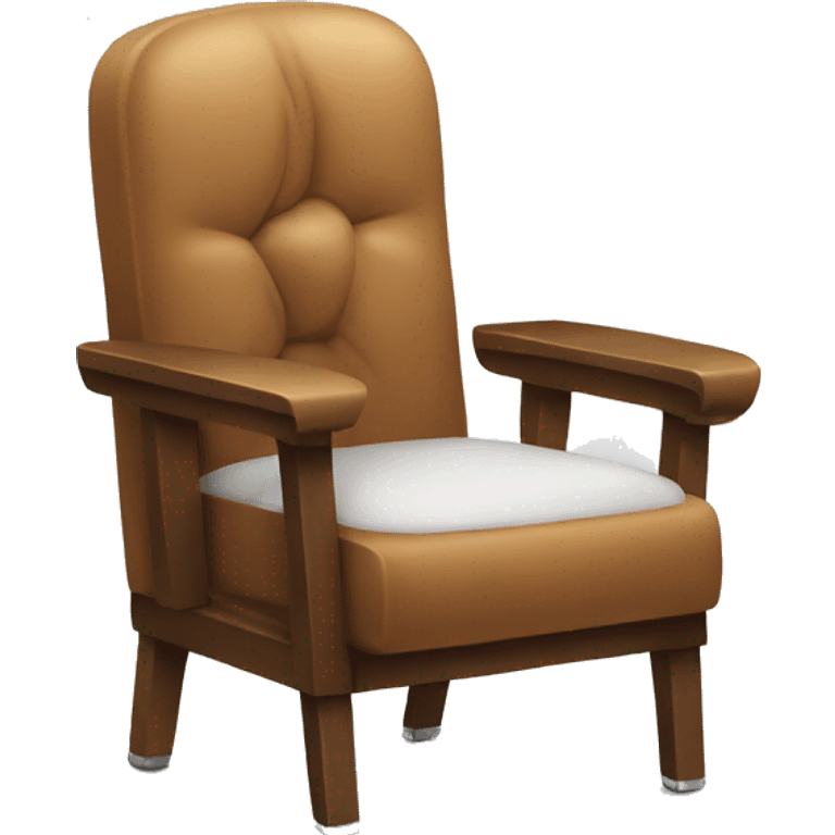 chair with alarm emoji