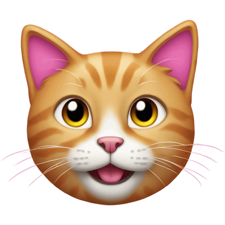 Cat pink emoji