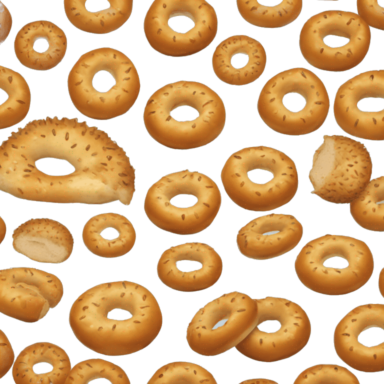 Bagel of an hedgehog emoji