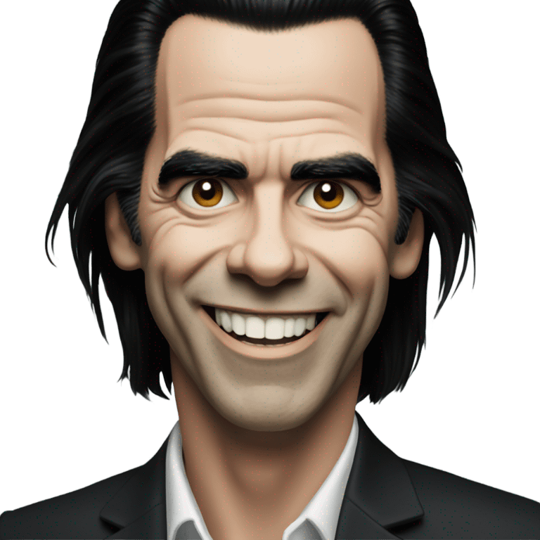 nick cave smiling emoji