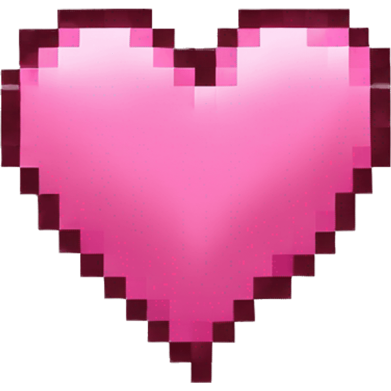 pink pixel heart emoji