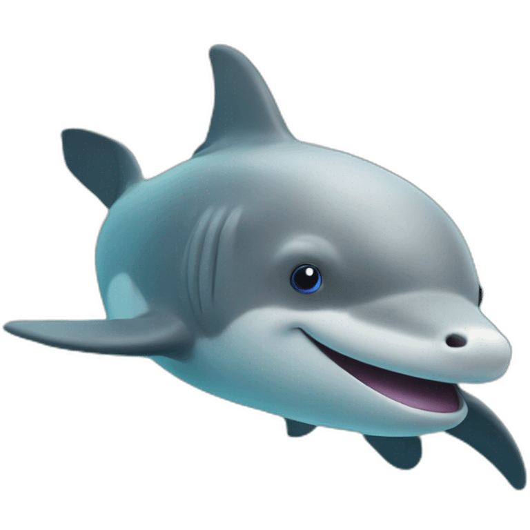 Daulphin in the sea emoji