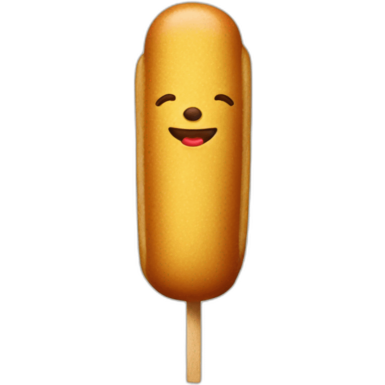 Corndog on stick emoji