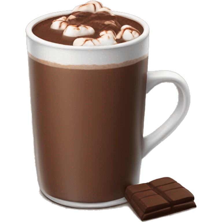 Realistic hot chocolate emoji