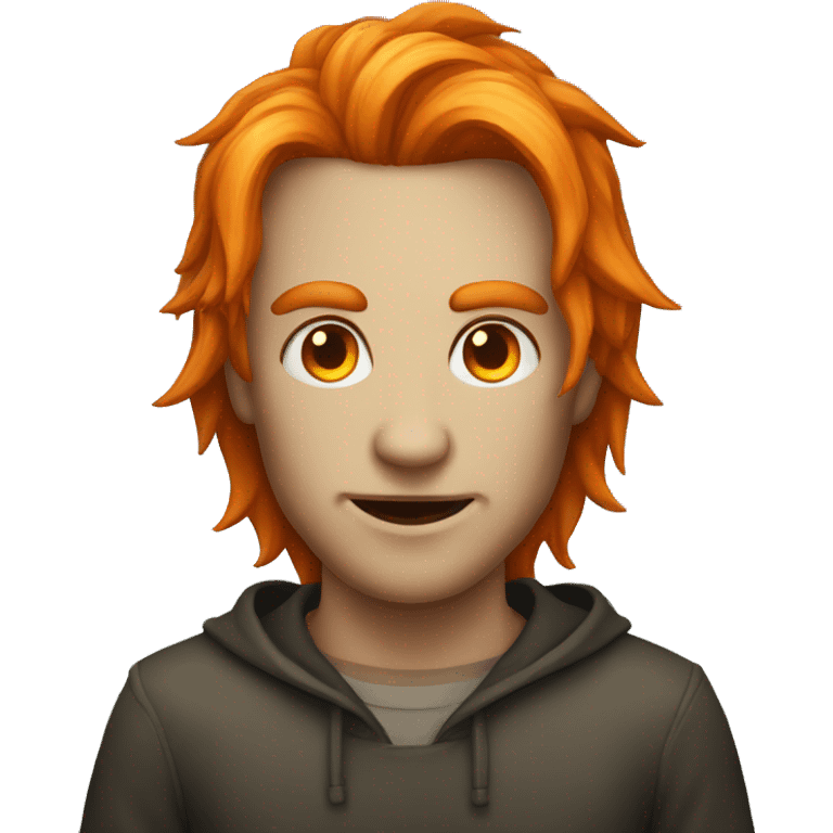 A daemon with orange hair emoji