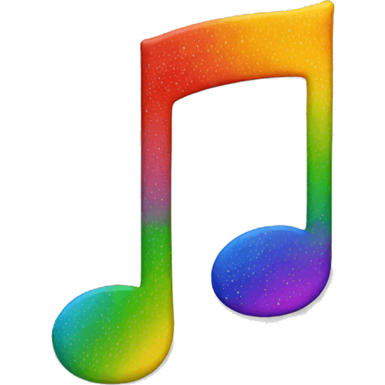 music note rainbow emoji