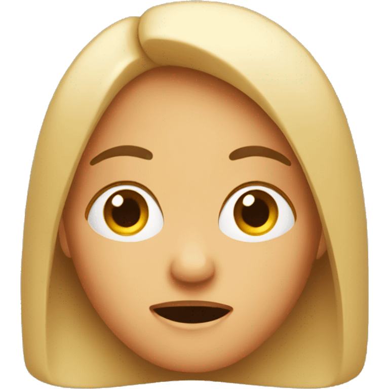 a surprised-faced woman emoji