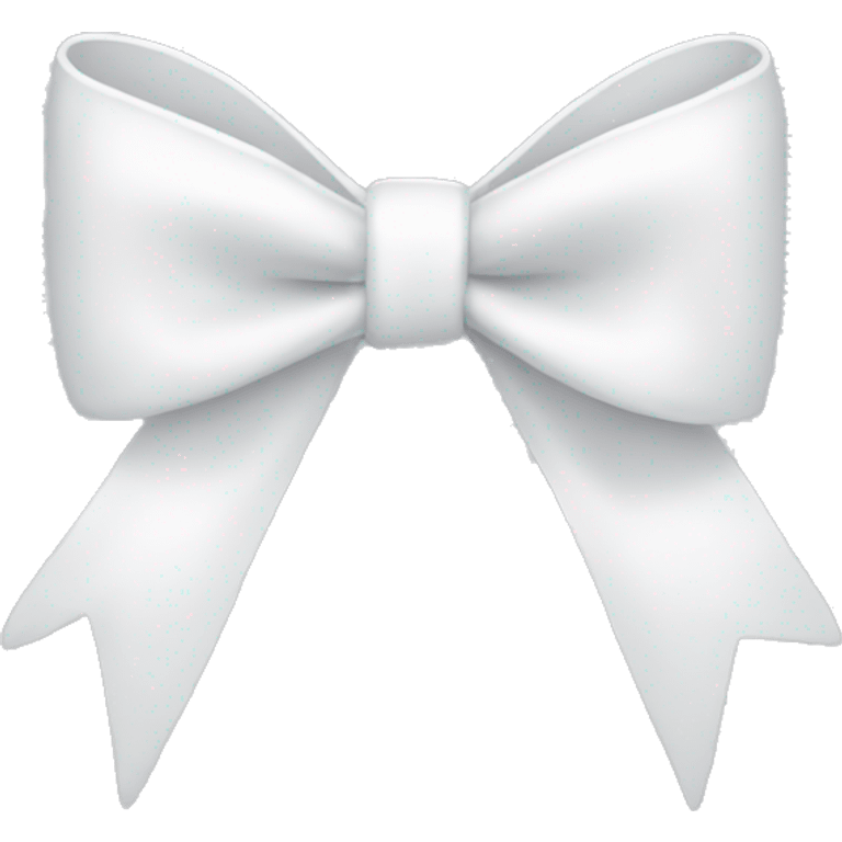 A white bow emoji