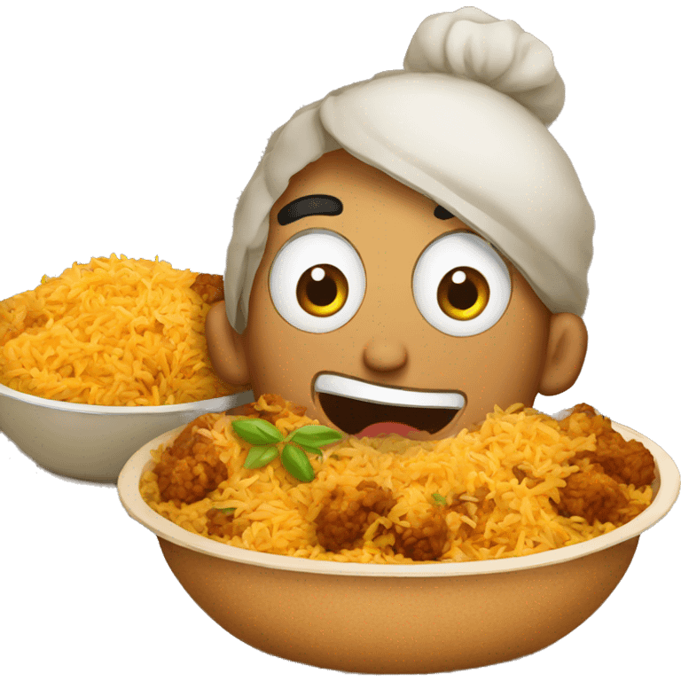 biryani cartoon emoji