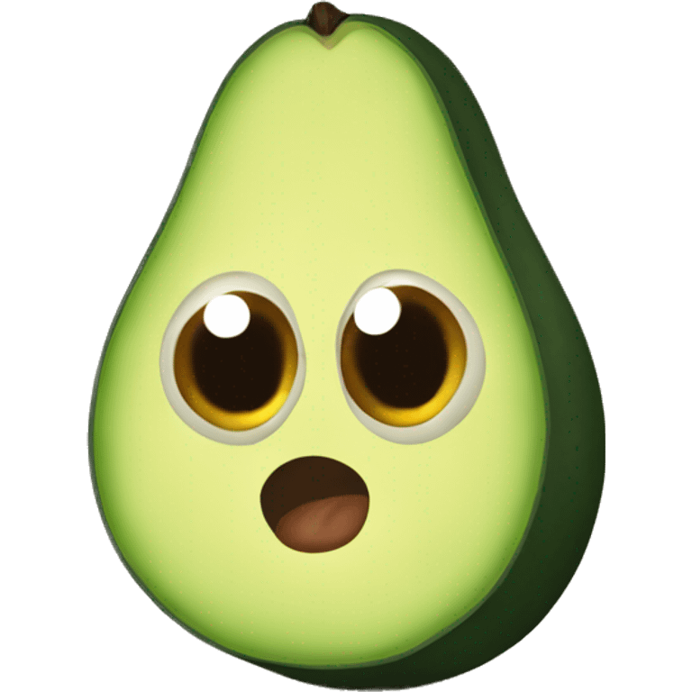 avocado with eyes emoji