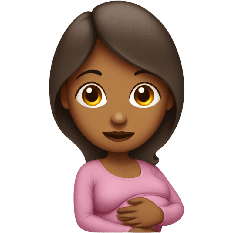 Woman pregnant  emoji