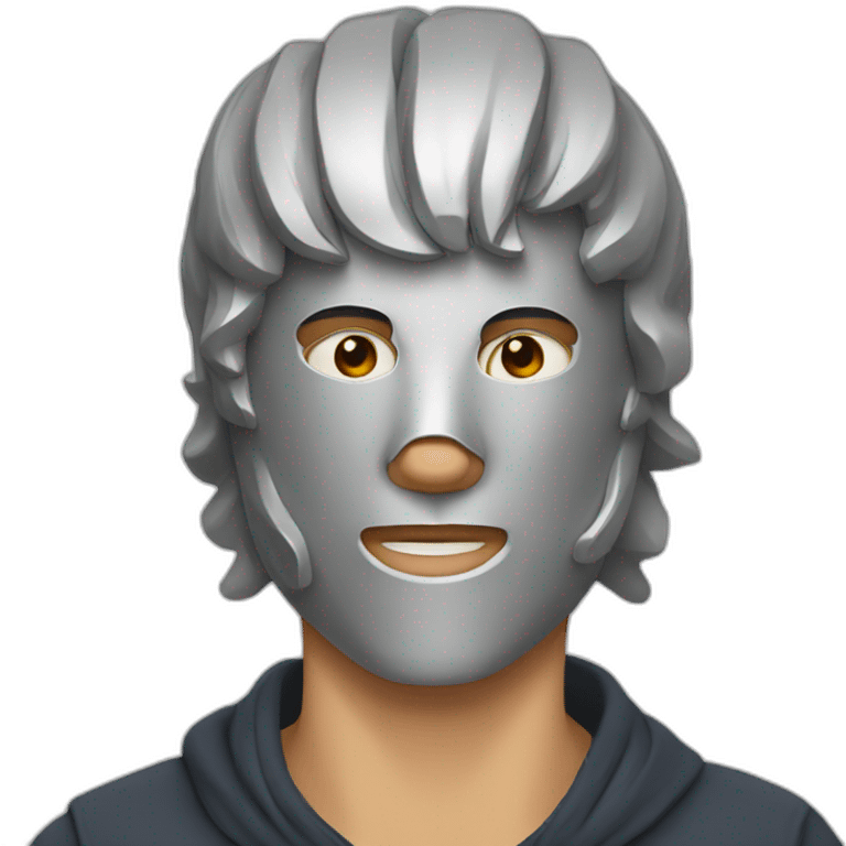 Man waring mask emoji