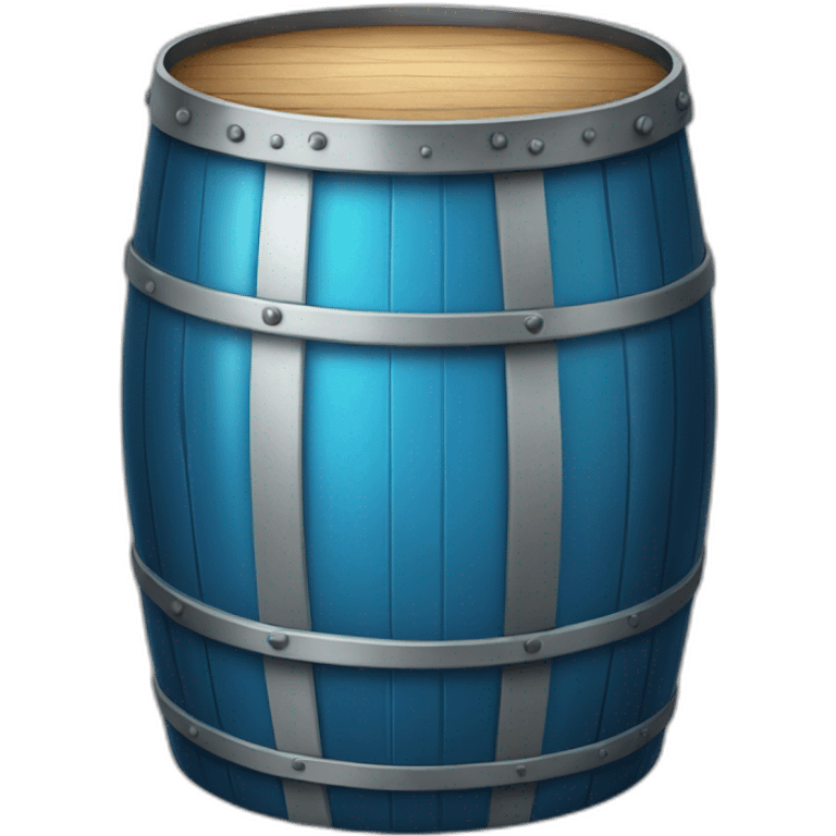 blue barrel of glass emoji