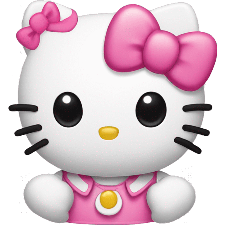 Hello kitty with 🤨 face emoji