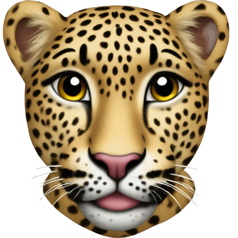 heart leopard emoji