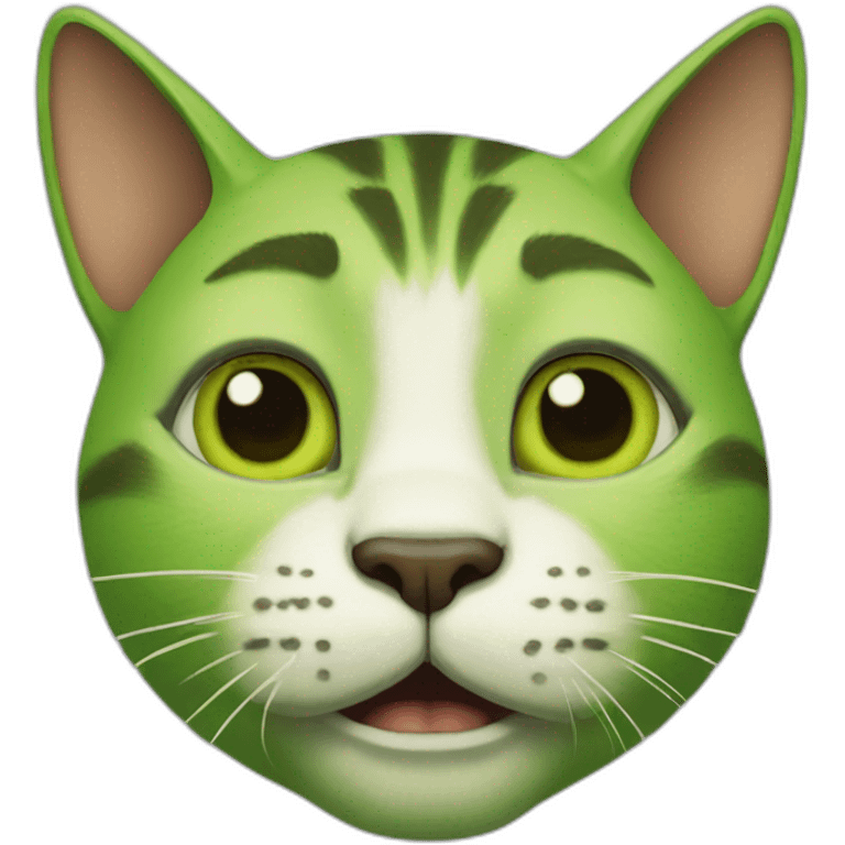 Cat-green-shrek emoji