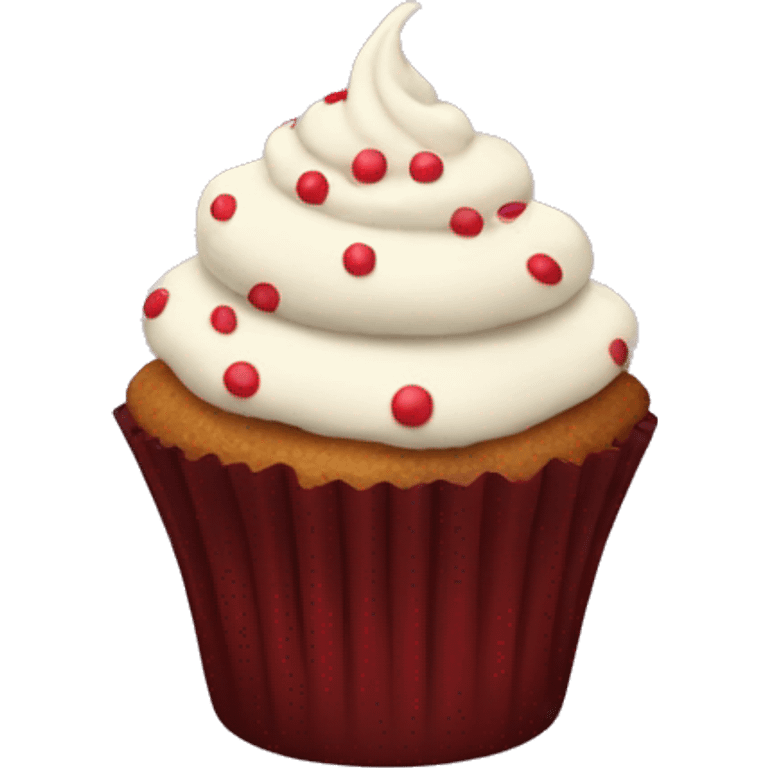 A Christmas cupcake  emoji