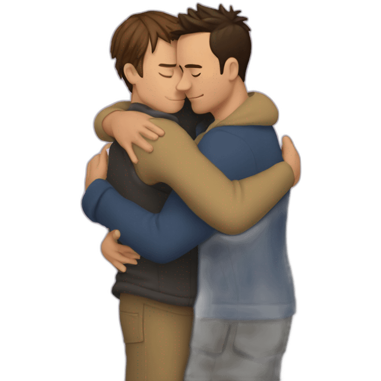 Chandler and joey last hug emoji