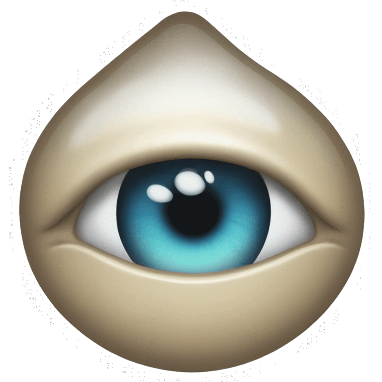 watery eye with hearth emoji