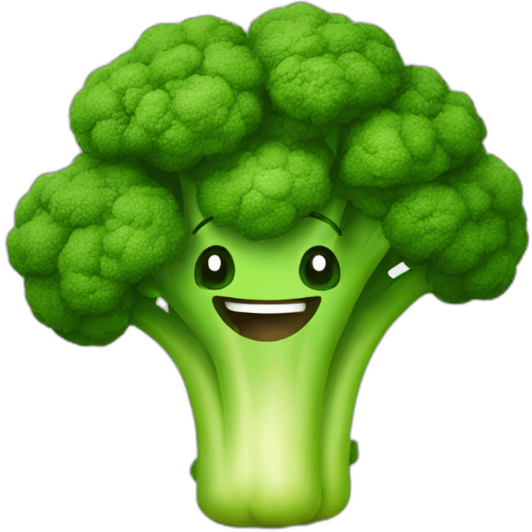 happy broccoli emoji