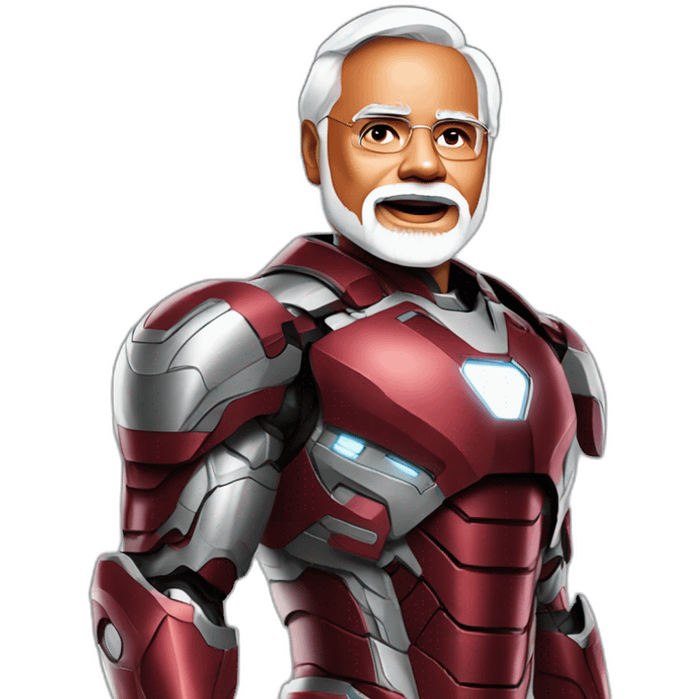 Narendra Modi as ironman emoji