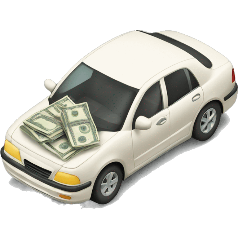 a car with money emoji