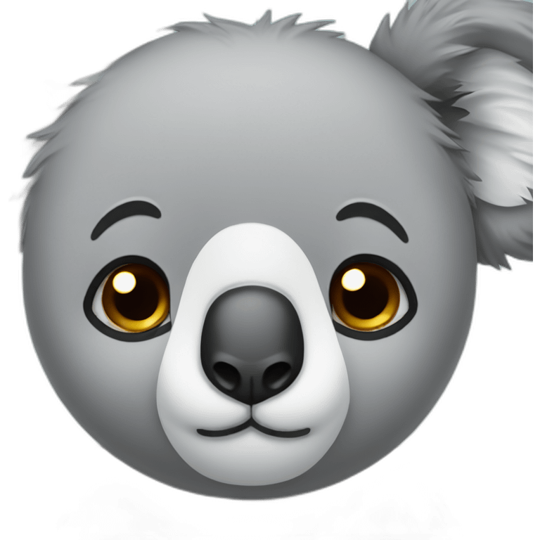 sad koala face emoji