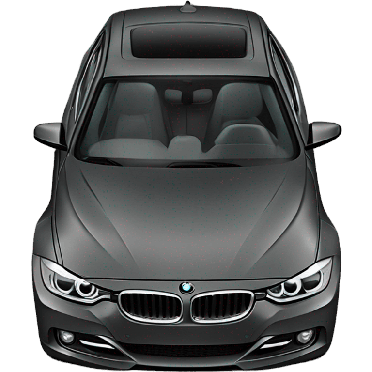 Black bmw 328i emoji