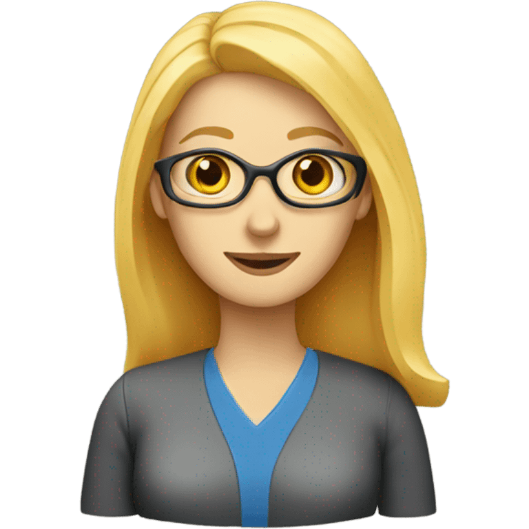 Blonde teacher made of cheese emoji