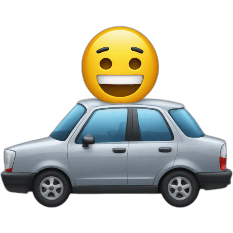 Carro con conductor adentro emoji