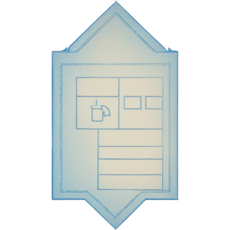 blueprint with a checkmark emoji