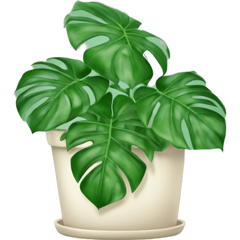 Monstera house plant emoji