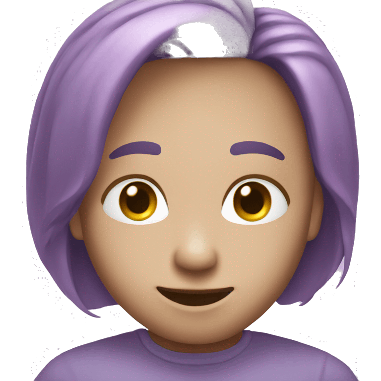 Light purple hear emoji