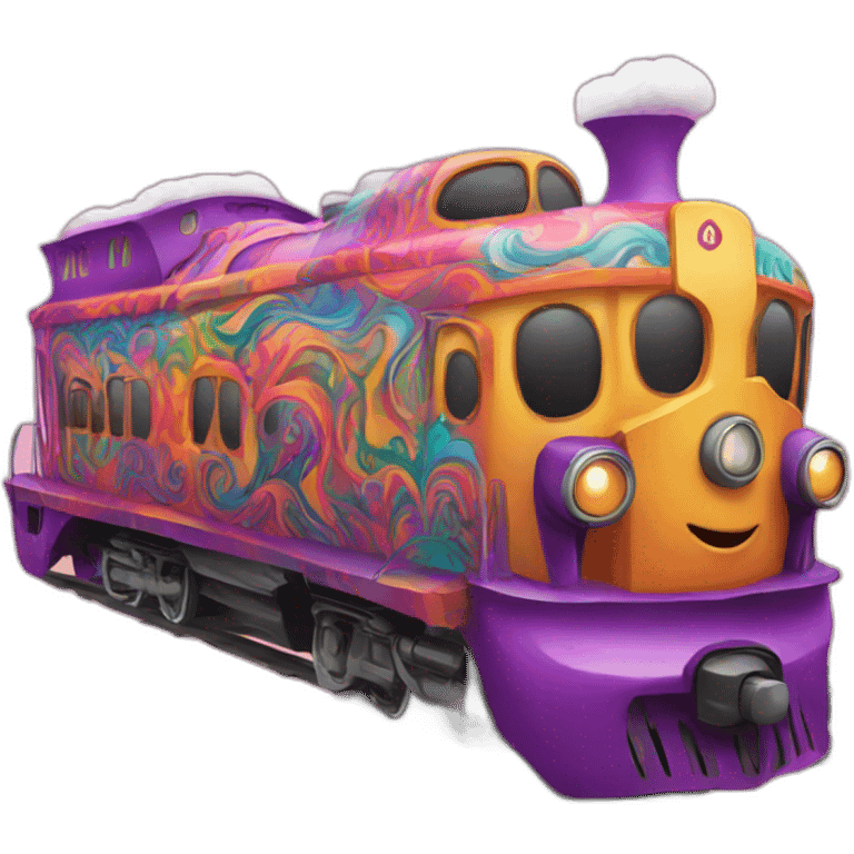 psychedelic train emoji