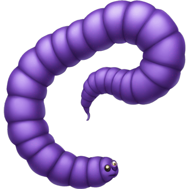 Purple worm emoji