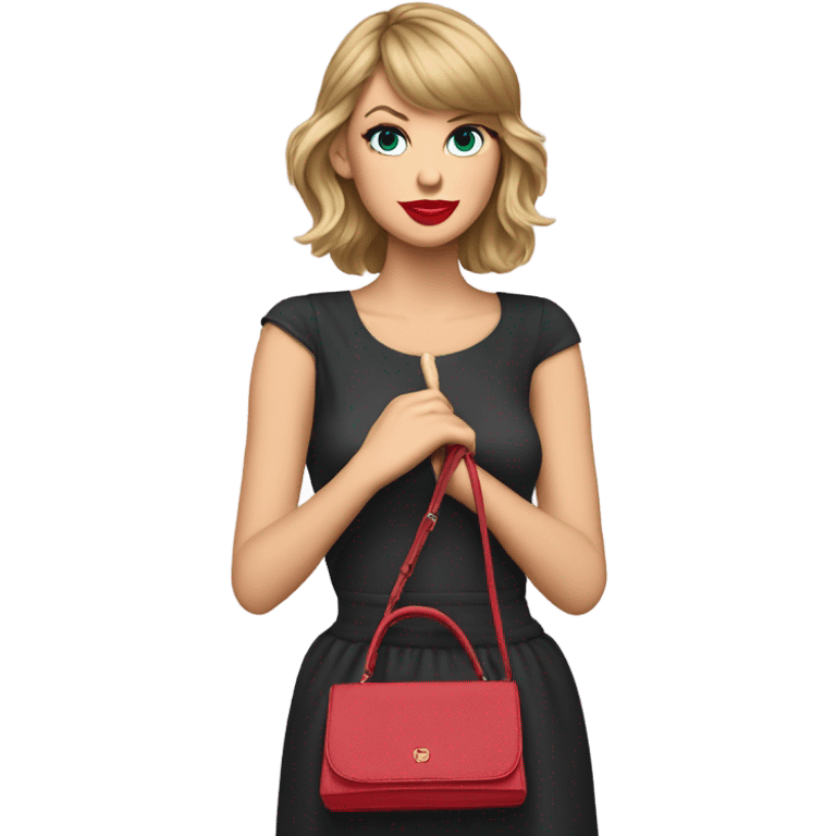 Taylor Swift clutching her purse tightly emoji