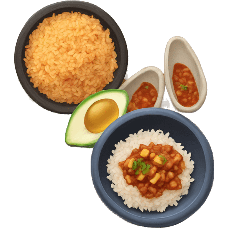 Menudo with rice emoji