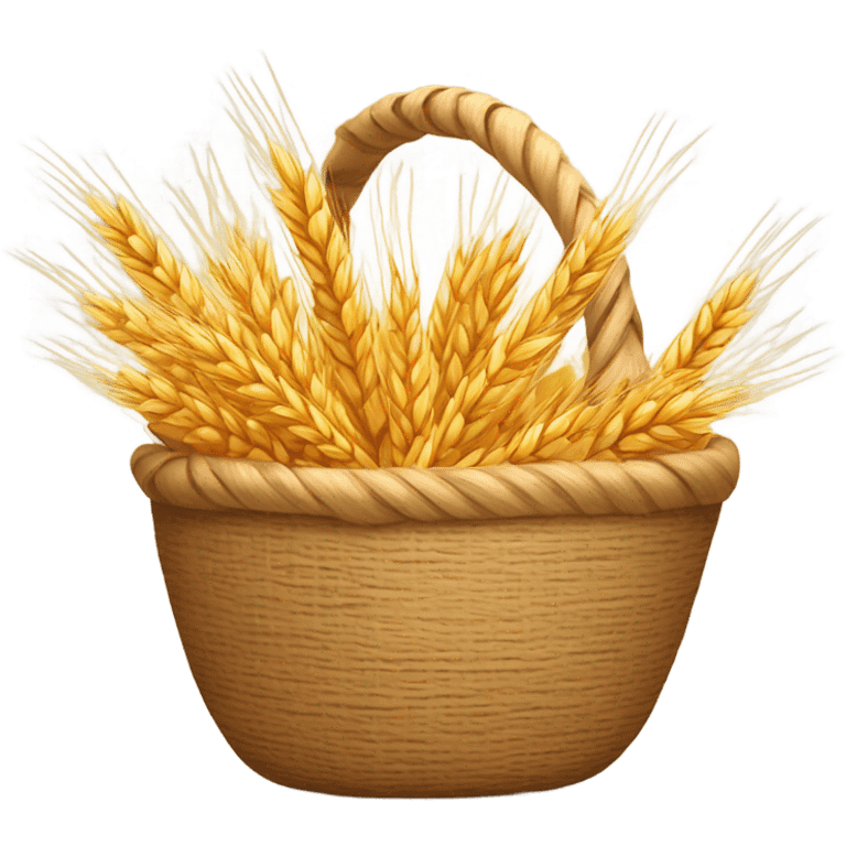 Wheat grain basket emoji