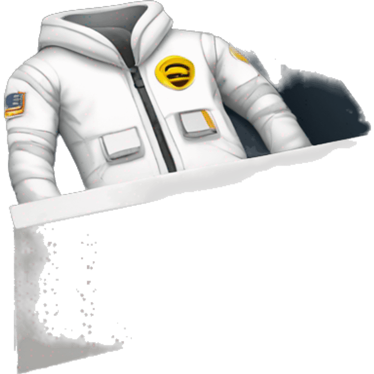 folded space suit in desk drawer emoji